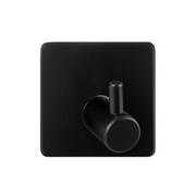 Wieszaki łazienkowe - AWD Interior Haczyk łazienkowy czarny - miniaturka - grafika 1