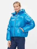 Kurtki damskie - Tommy Hilfiger Kurtka puchowa New York Gloss WW0WW40836 Niebieski Relaxed Fit - miniaturka - grafika 1