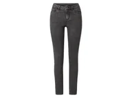 Spodnie damskie - esmara® Jeansy super skinny fit damskie z bawełną (Szary, 36) - miniaturka - grafika 1