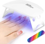Lampy UV do paznokci - LAMPKA LED UV MINI LAMPA ŻELOWA DO PAZNOKCI UTWARDZAJĄCA PEDICURE MANICURE - miniaturka - grafika 1