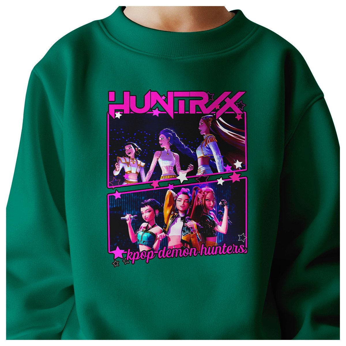 BLUZA DZIECIĘCA KPOP DEMON HUNTERS HUNTRIX 104 BAWEŁNIANA JAKOŚĆ