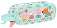 Piórniki - Piórnik szkolny podwójny Świnka Peppa Pig Saszetka 2 Przegrody - miniaturka - grafika 1