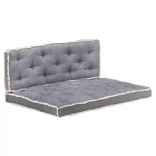 vidaXL Zestaw 2 poduszek na sofę z palet niebieski 3068551 - Poduszki ogrodowe - miniaturka - grafika 1