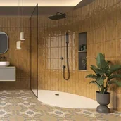 Płytki ceramiczne - Płytka Ścienna Origin Grace Gold 7,5x30 - miniaturka - grafika 1