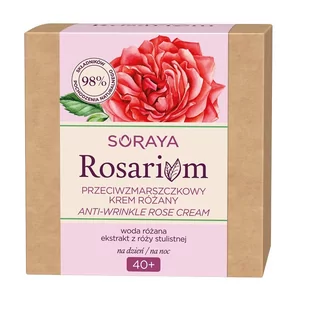 Soraya Rosarium 40+ przeciwzmarszczkowy krem różany do twarzy na dzień/na noc 50ml - Kremy do twarzy - miniaturka - grafika 1