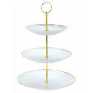 Tace i patery - Patera trzypoziomowa porcelanowa - miniaturka - grafika 1