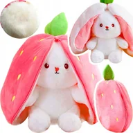 Zabawki interaktywne dla dzieci - PUSZATEK TRUSKAWKA KRÓLIK NIESPODZIANKA ZABAWKA PLUSZOWA MARCHEWKA MIŚ - miniaturka - grafika 1