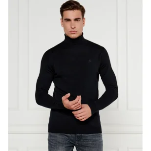 Karl Lagerfeld Wełniany golf Slim Fit - Swetry męskie - miniaturka - grafika 1