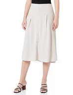 Spódnice - VERO MODA Damska spódnica Vmjesmilo Hw Calf WVN Ga Noos Rock, Silver Lining, XS - miniaturka - grafika 1