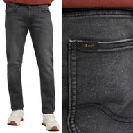 Spodnie męskie - Lee LUKE SLIM Grey Worn mocno zwężane szare spodnie jeansowe W31 L32 - miniaturka - grafika 1