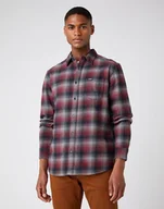 Koszule męskie - Męska Koszula Materiałowa Wrangler Ls 1Pkt Shirt Tawny Port W5A13Bx7O-S - miniaturka - grafika 1
