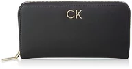 Portfele - CALVIN KLEIN Damski portfel Re-Lock, Ck Black, jeden rozmiar, Ck czarny, Rozmiar Uniwersalny - miniaturka - grafika 1
