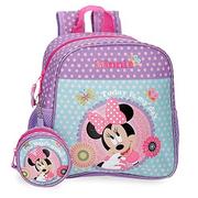 Plecaki szkolne i tornistry - Disney Minnie Today is my Day Plecak Przedszkole Adaptacyjny Fioletowy 21x25x10 cms Poliester 5.25L, Fioletowy, Talla única, Konfigurowalny plecak przedszkolny - miniaturka - grafika 1