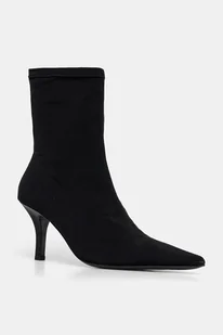 Patrizia Pepe botki damskie kolor czarny na szpilce 8Y0128 J346 K103 - Botki damskie - miniaturka - grafika 1