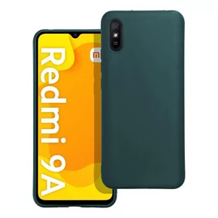 OEM Futerał matt do Xiaomi Redmi 9A / 9At ciemnozielony - Etui i futerały do telefonów - miniaturka - grafika 1