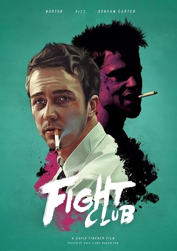 PODKŁADKA POD MYSZ Z Nadrukiem 22x18 cm Fight Club Brad pitt Tekst Prezent