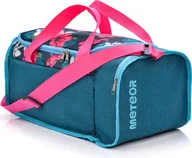 Torby sportowe - Torba fitness Meteor Nepr 20 l różowy/granatowy kwiaty , torba treningowa, torba na siłownię - miniaturka - grafika 1