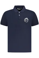 Koszulki męskie - TRUSSARDI POLO KRÓTKIE RĘKAWY MĘSKIE NIEBIESKIE - Trussardi - miniaturka - grafika 1