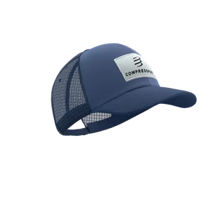 COMPRESSPORT Czapka z daszkiem TRUCKER 6P CAP indigo - Czapki i chusty sportowe męskie - miniaturka - grafika 1