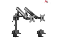 Części i akcesoria do laptopów - Maclean Uchwyt biurkowy na 2 monitory LCD LED MC-812 17-32" 2x8kg vesa 75x75 oraz 100x100 CEN-58739 - miniaturka - grafika 1