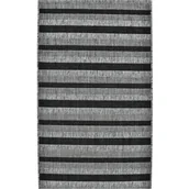 Dywany - CHODNIK PODGUMOWANY SZNURKOWY SCANDIGEL PASY SZARY/CZARNY 7223 - miniaturka - grafika 1