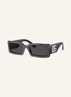 Okulary przeciwsłoneczne - Dolce & Gabbana Okulary Przeciwsłoneczne dg4447b Z Ozdobnymi Kamykami schwarz - grafika 1