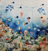 Wyposażenie pokoiku dziecięcego - Ścianka wspinaczkowa „Podwodny Świat” - miniaturka - grafika 1