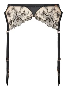 Hunkemöller Pas do pończoch Anouk 300955 Czarny - Akcesoria do bielizny - miniaturka - grafika 1