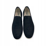 Mokasyny męskie - Mokasyny męskie zamszowe Old Money 43 - miniaturka - grafika 1