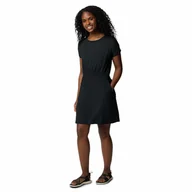 Sukienki - Sukienka techniczna z krótkim rękawem Columbia Chill River SS Dress black - L - miniaturka - grafika 1