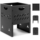 Paleniska ogrodowe - Uniprodo Palenisko ogrodowe - 30 x 30 x 40 cm - składane UNI_FP_110 - miniaturka - grafika 1