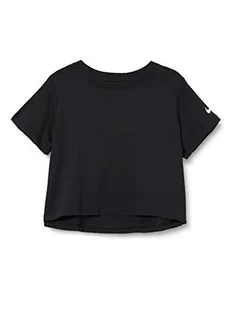 Nike Koszulka dziewczęca G Nsw Ikona Crop Jdi T-shirt Czarny S - Koszulki dla dziewczynek - miniaturka - grafika 1