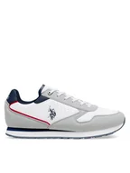 Buty dla chłopców - U.S. Polo Assn. Sneakersy NOBIK001C Biały - miniaturka - grafika 1