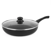 Patelnie - Tadar MARMARA BLACK PATELNIA GŁĘBOKA Z POWŁOKĄ NON-STICK 28 CM + POKRYWKA INDUKCJA 5907558797473 - miniaturka - grafika 1