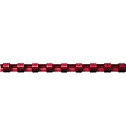 Grzbiety do bindownic - Fellowes Grzbiet, 5330602 - Grzbiety plastikowe 8 mm,czerwony,25 szt - miniaturka - grafika 1