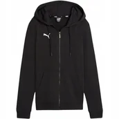Bluzy damskie - Bluza Damska Puma Team Goal Casuals Hooded Czarna 658597 03 S - miniaturka - grafika 1