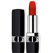 Szminki - Dior Pomadki do ust Rouge Couture Color Refillable Lipstick Nr 999 Velvet Extreme matte) finish 3.5 g - miniaturka - grafika 1