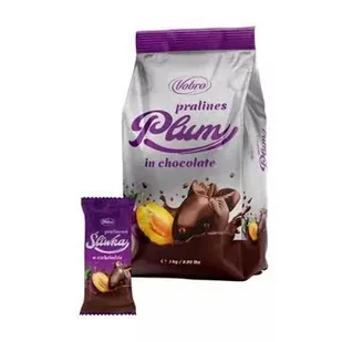 VOBRO 1KG PRALINOWA ŚLIWKA W CZEKOLADZIE - Cukierki - miniaturka - grafika 1