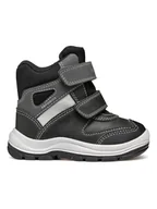 Botki damskie - Geox Botki "Flanfil" w kolorze czarno-szarym - miniaturka - grafika 1