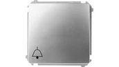 Wyłączniki światła i elektryczne - Kontakt Simon Przycisk dzwonek Basic inox - miniaturka - grafika 1