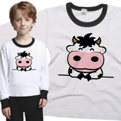 Piżamy dla dziewczynek - Piżama dziecięca Wesoła Krowa Krówka 98/104 - VoloDonum - miniaturka - grafika 1
