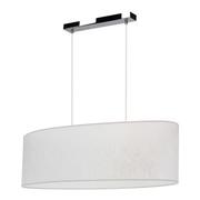 Lampy sufitowe - Dekoracyjna lampa wisząca, Prata, 80x30x125 cm, chrom, transparentny, srebrny - miniaturka - grafika 1