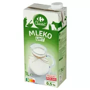 Mleko - Carrefour Classic Mleko UHT 0,5 % 1 l - miniaturka - grafika 1