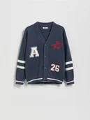 Bluzy dla chłopców - Reserved - Bawełniany kardigan - granatowy - miniaturka - grafika 1