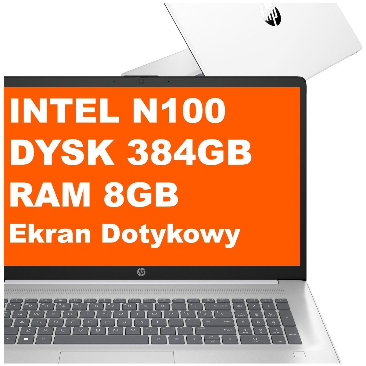 HP 17-cn3141ds / BK1C0UA / Intel N100 / 384GB / 8GB / Intel UHD Graphics / HD+ / Win 11 / Dotyk / Biały