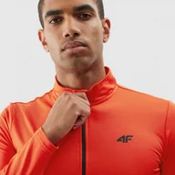 Koszulki sportowe męskie - Męski longsleeve termoaktywny 4F 4FAW23UBRUM035 - czerwony - miniaturka - grafika 1