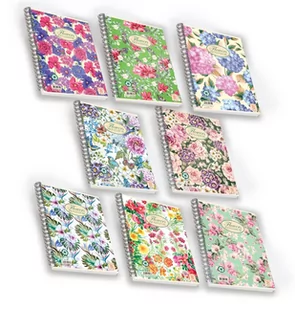 Pigna Kołobrulion A4 Nature Flowers w linie 60 kartek mix wzorów - Szkolne artykuły papiernicze - miniaturka - grafika 1