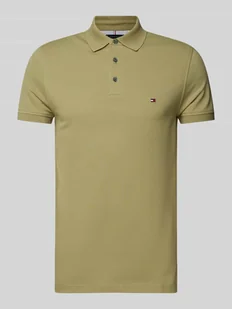 Koszulka polo o kroju slim fit z wyhaftowanym logo - Koszulki męskie - miniaturka - grafika 1