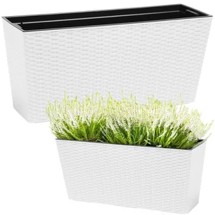 Doniczka RATO CASE MIDDLE - biały DRC800M-S449 Prosperplast - Akcesoria i części AGD Doniczka RATO CASE MIDDLE - biały DRC800M-S449 Prosperplast - Akcesoria i części AGD - miniaturka - grafika 1