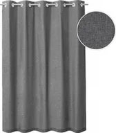Zasłony - HOBBYGARDEN, wodoodporna zasłona zewnętrzna, odporna na warunki atmosferyczne, parawan, osłona prywatności, balkon, ogród, weranda, pergola, łatwe czyszczenie, grafit, 270x150 cm - miniaturka - grafika 1